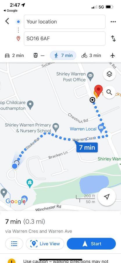 Shirley House 2, Self Catering Guest House, Self Check In, Smart Locks, 10 Min Walk To Southampton General, Aspire And Princess Anne Hospitals, Access To Fully Equipped Kitchen, Excellent Transport Links, Ideal For Longer Stays And Hospital Shifts Exteriér fotografie